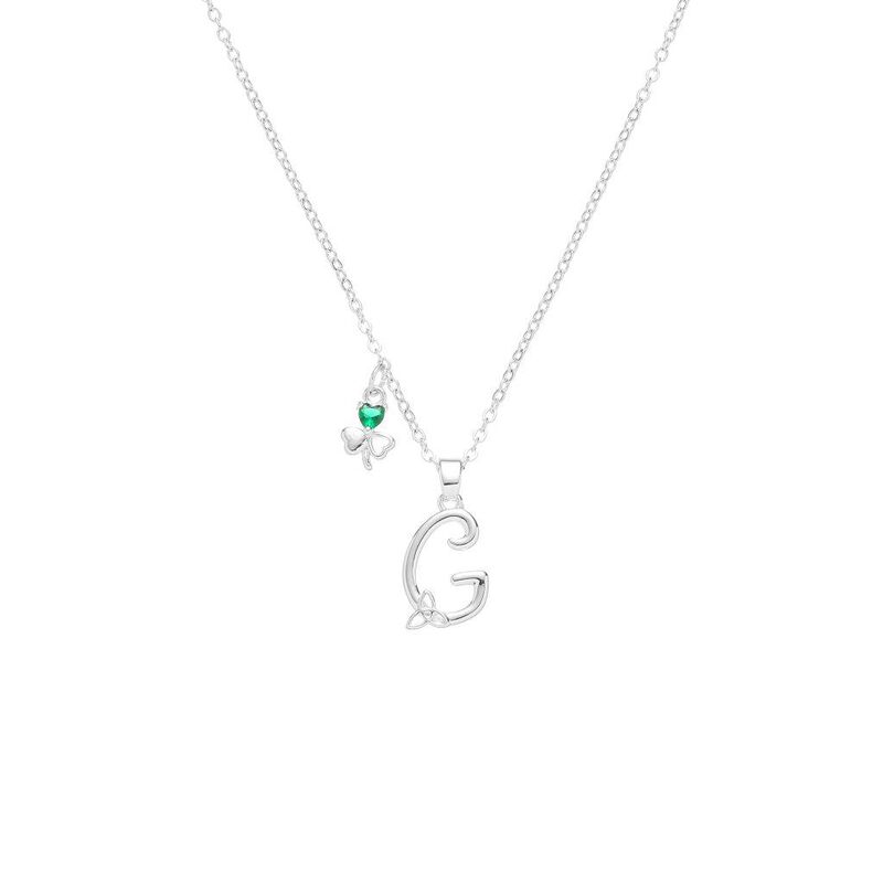 Grá Collection Silver Plated G Initial Pendant